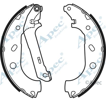 APEC BRAKING Bremžu loku komplekts SHU658